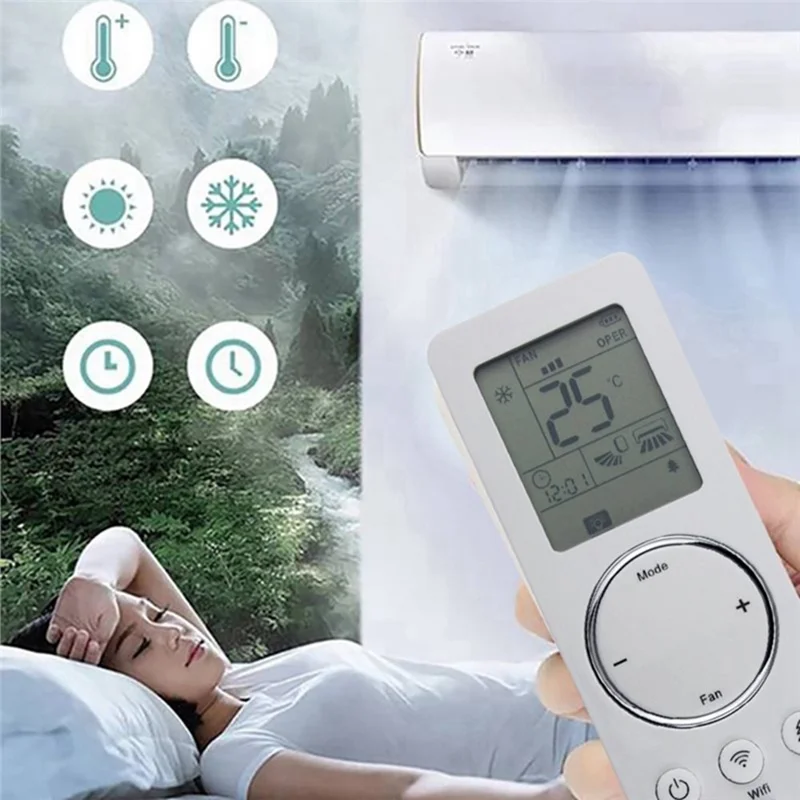 YBE1FB7 Für Gree Klimaanlage Infrarot-Fernbedienung Ersatz 10m Reichweite Drahtloser Controller