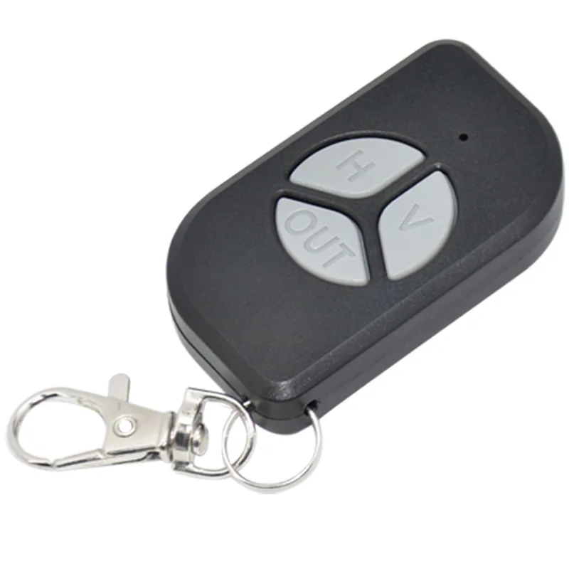 For Rossi & Peccinin DZ 3  /  DZ 4  /  DZ Nano Turbo  /  DZ 3 Turbo  /  DZ 4 Turbo 433MHz Garage Door Remote Control Rolling Code 3 Button 50-100M Range Remote Controller Transmitter - Black