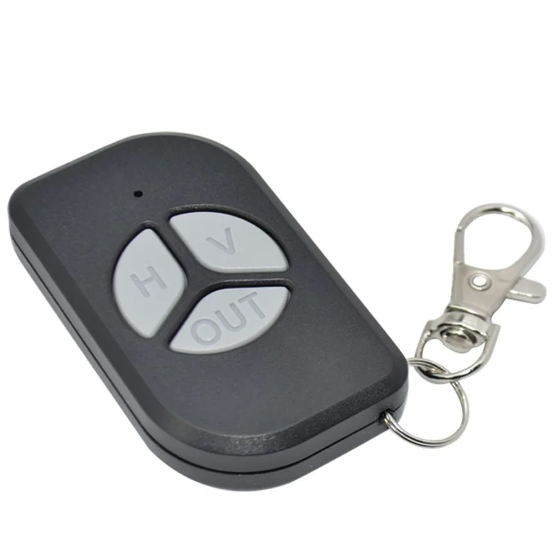 For Rossi & Peccinin DZ 3  /  DZ 4  /  DZ Nano Turbo  /  DZ 3 Turbo  /  DZ 4 Turbo 433MHz Garage Door Remote Control Rolling Code 3 Button 50-100M Range Remote Controller Transmitter - Black