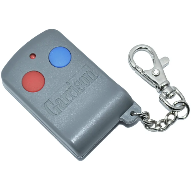 Mando a distancia para puerta de garaje Garrison, controlador inalámbrico de 2 botones 433MHz para puerta automática - Gris