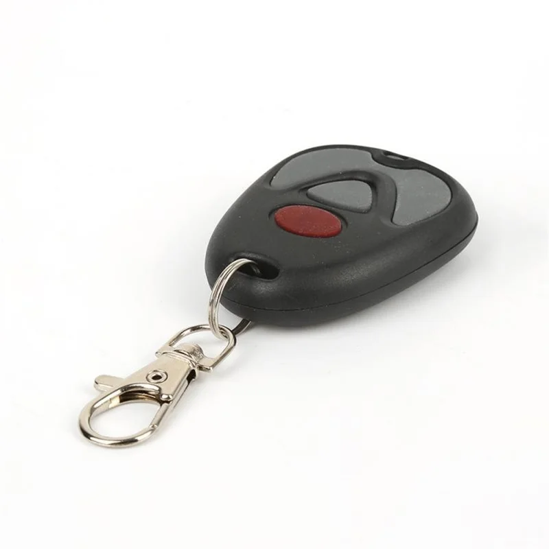 Mando a distancia de 433MHz, copia códigos, llavero con código fijo, aprendizaje y código rodante, mando a distancia para puerta de garaje y puerta - Negro