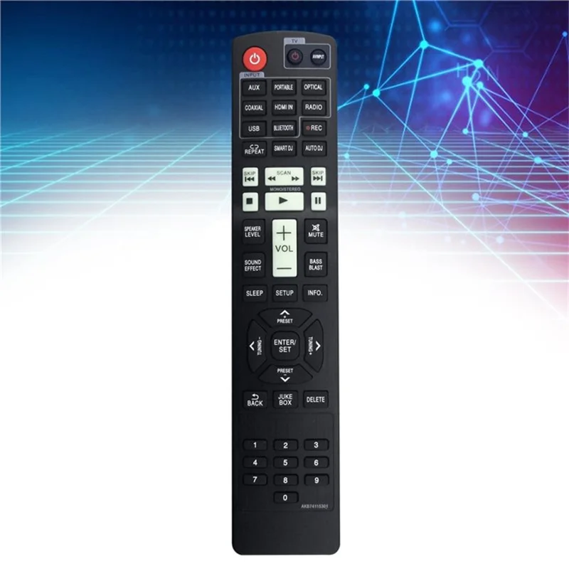AKB74115301 Fernbedienung für LG Blu-ray DVD-Player Infrarot-Fernbedienung