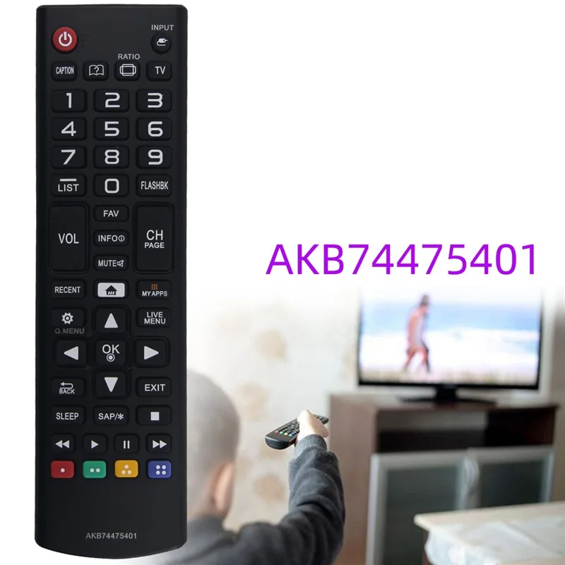 AKB74475401 Fernbedienung für LG TV Infrarot-ergonomische drahtlose Ersatz-Fernbedienung