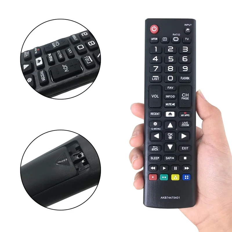 AKB74475401 Fernbedienung für LG TV Infrarot-ergonomische drahtlose Ersatz-Fernbedienung