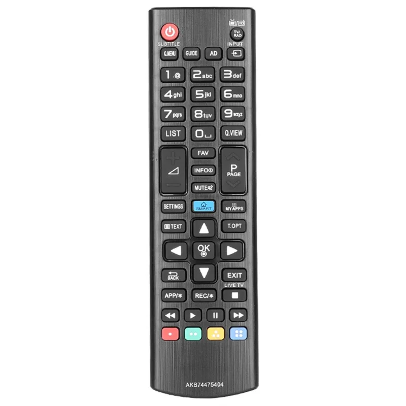 AKB74475404 Fernbedienung für LG TV, Infrarot-Fernbedienung mit ergonomischem Design, kabellose Ersatzfernbedienung