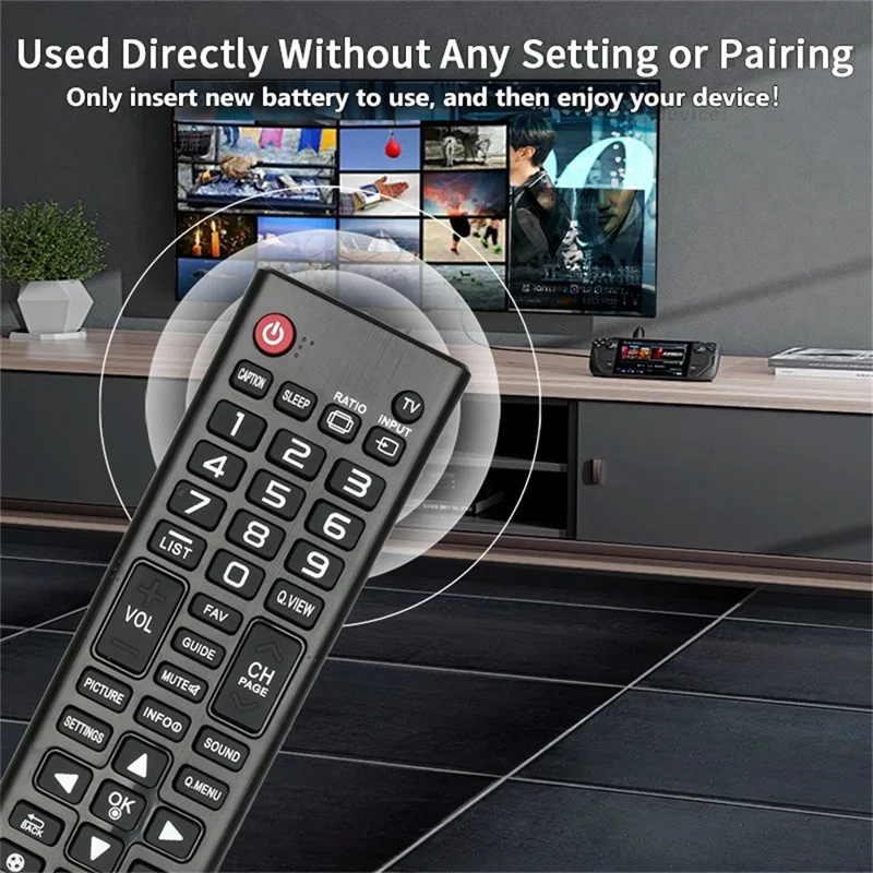 AKB74475411 Fernbedienung für LG TV 1-10m Reichweite IR Infrarot ergonomische kabellose Ersatzfernbedienung