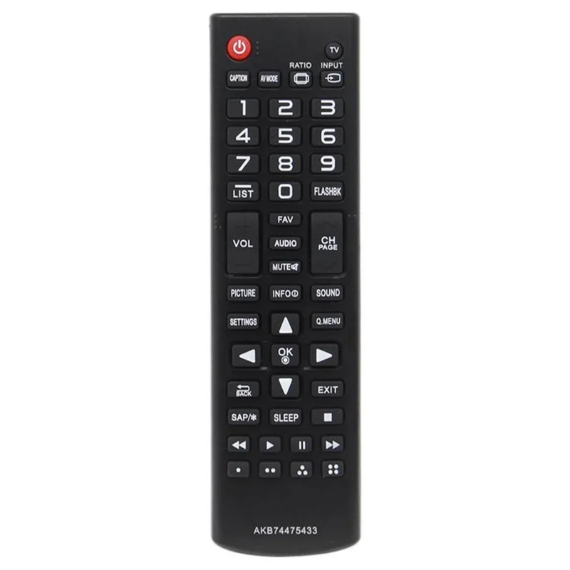 AKB74475433 Fernbedienung für LG TV IR Infrarot ergonomische kabellose Ersatzhandsteuerung