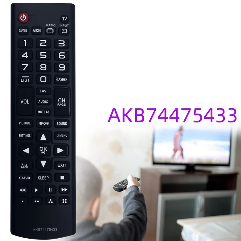 AKB74475433 Fernbedienung für LG TV IR Infrarot ergonomische kabellose Ersatzhandsteuerung