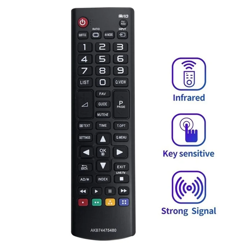 Пульт дистанционного управления AKB74475480 для телевизора LG, инфракрасный, эргономичный, беспроводной, замена, портативный, ИК-контроллер