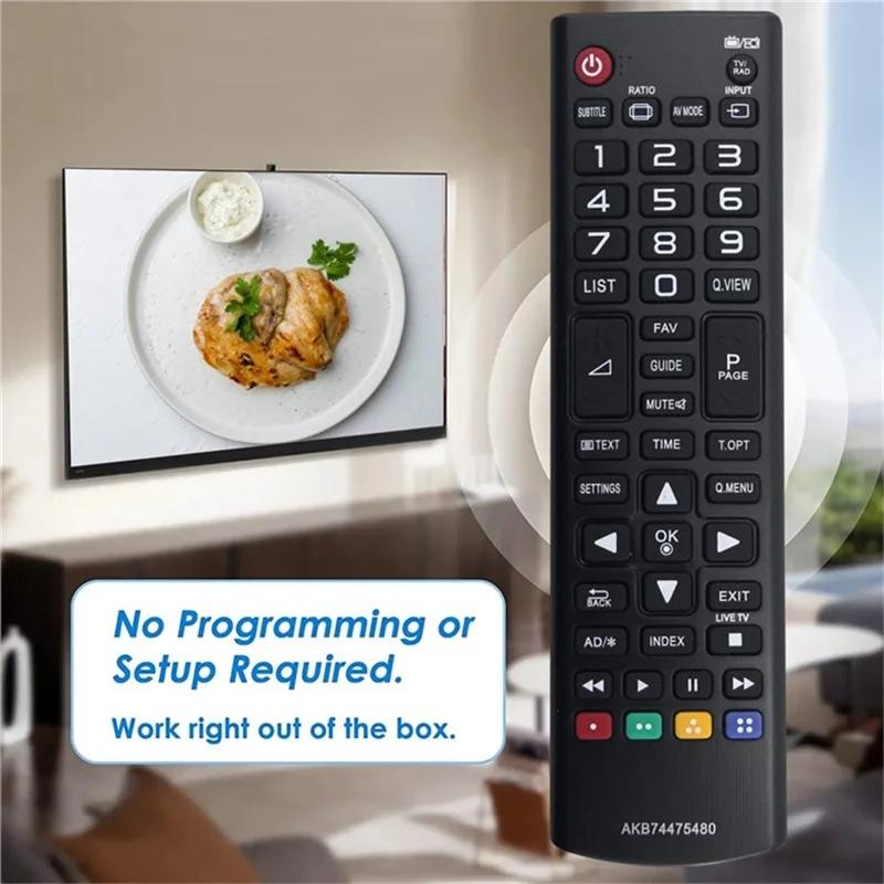 Пульт дистанционного управления AKB74475480 для телевизора LG, инфракрасный, эргономичный, беспроводной, замена, портативный, ИК-контроллер