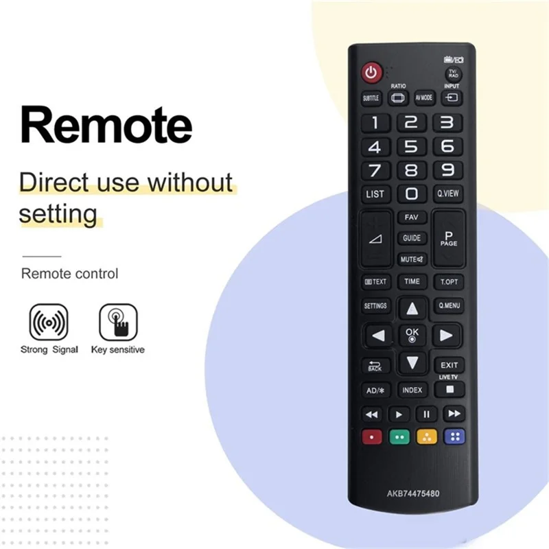 Пульт дистанционного управления AKB74475480 для телевизора LG, инфракрасный, эргономичный, беспроводной, замена, портативный, ИК-контроллер