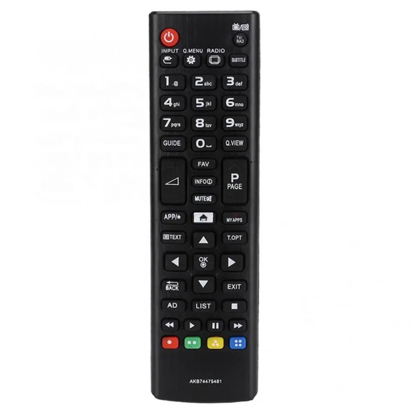AKB74475481 Remote Control for LG TV 1-10m Range Infrared Ergonomic Wireless Replacement Handheld IR Controller