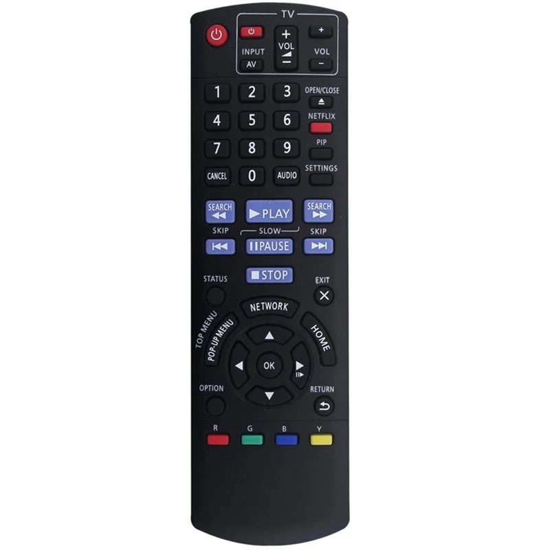 N2QAYB000734 Fernbedienung für Panasonic Blu-ray DVD-Player 1-10 m Reichweite Ersatz Infrarot IR-Controller