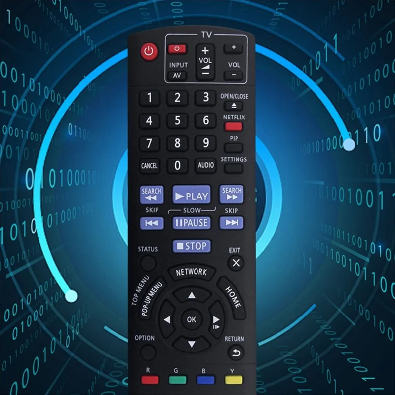 N2QAYB000734 Fernbedienung für Panasonic Blu-ray DVD-Player 1-10 m Reichweite Ersatz Infrarot IR-Controller
