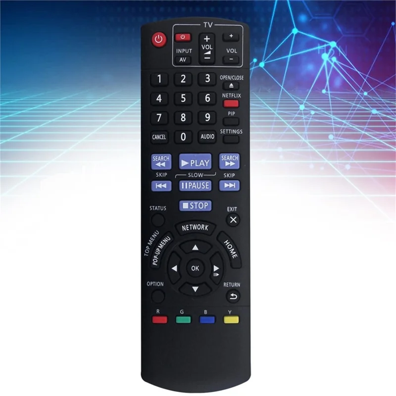 N2QAYB000734 Fernbedienung für Panasonic Blu-ray DVD-Player 1-10 m Reichweite Ersatz Infrarot IR-Controller