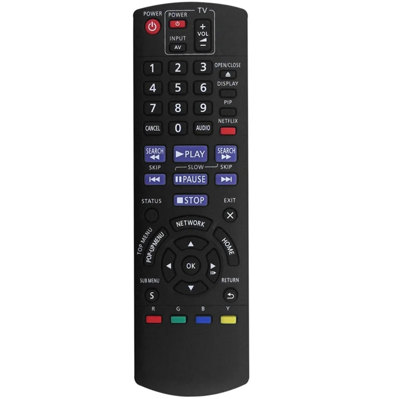 N2QAYB000575 IR-Fernbedienung für Panasonic Blu-ray DVD-Player, batteriebetriebene, kabellose Infrarot-Ersatzfernbedienung