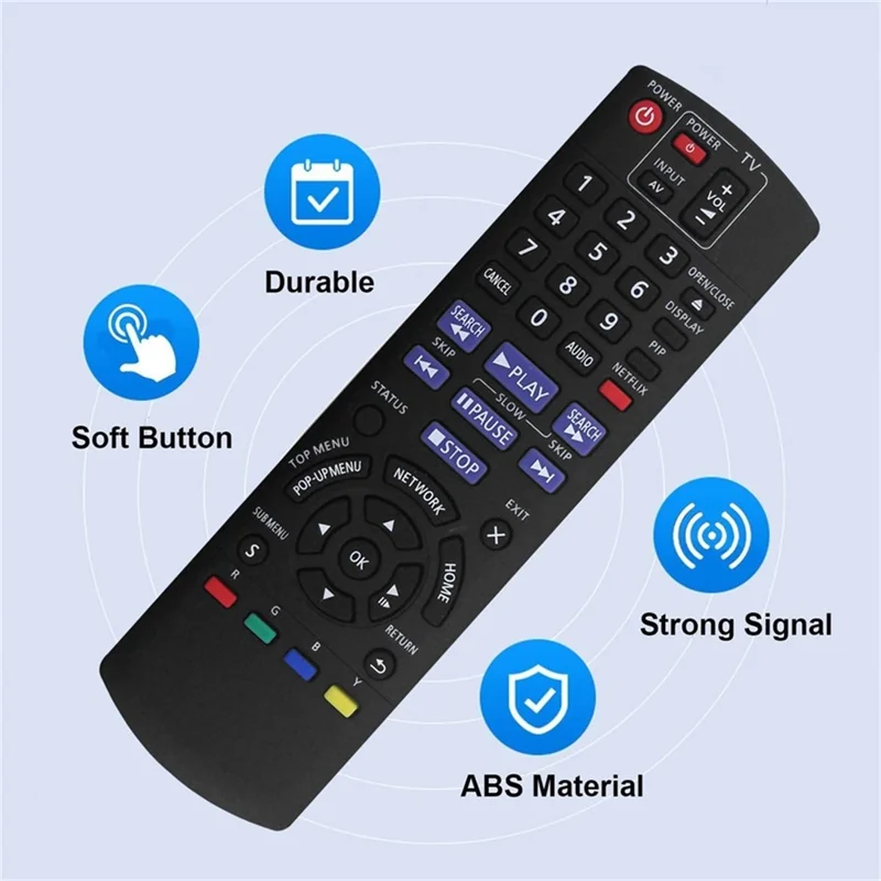N2QAYB000575 IR-Fernbedienung für Panasonic Blu-ray DVD-Player, batteriebetriebene, kabellose Infrarot-Ersatzfernbedienung