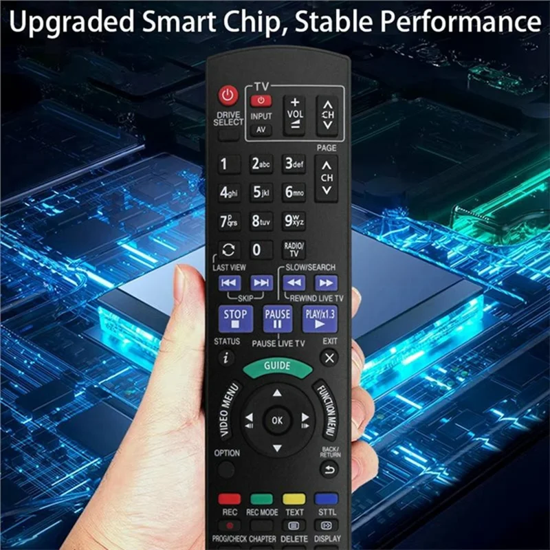 N2QAYB001059 Remote Control for Panasonic Blu-ray DVD Player Ergonomic Infrared Wireless Replacement IR Controller