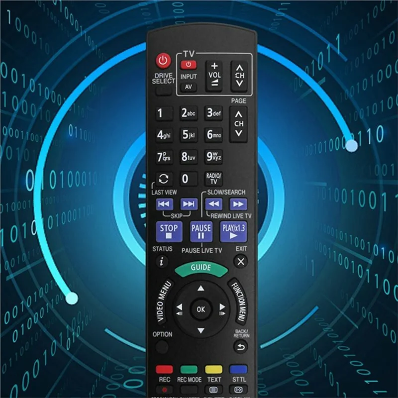 N2QAYB001059 Remote Control for Panasonic Blu-ray DVD Player Ergonomic Infrared Wireless Replacement IR Controller