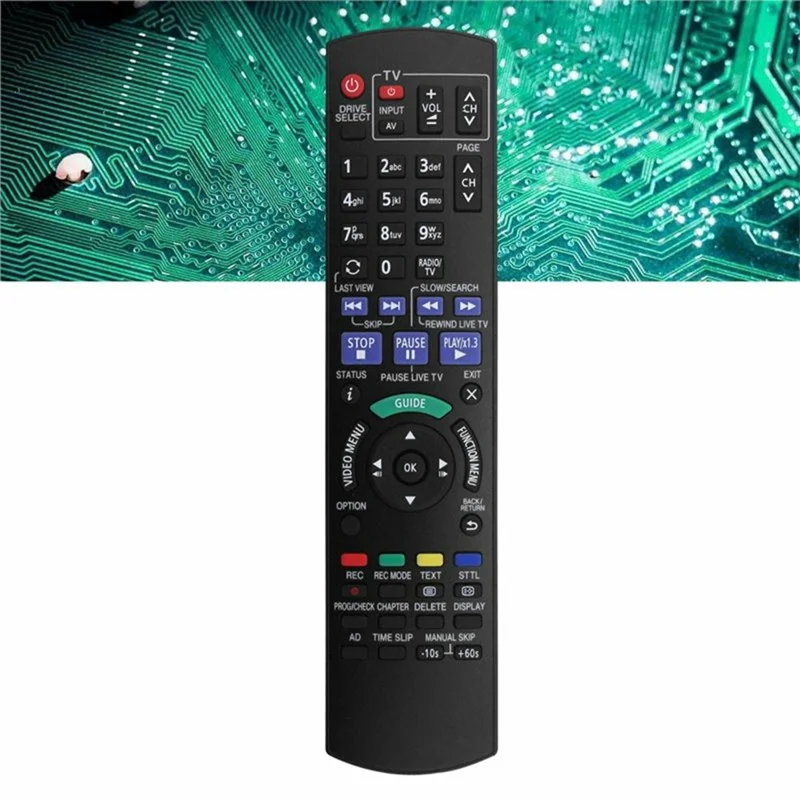 N2QAYB001059 Remote Control for Panasonic Blu-ray DVD Player Ergonomic Infrared Wireless Replacement IR Controller
