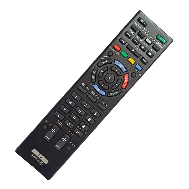 RM-YD103 For Sony TV Battery Powered English Smart Remote Control Replacement