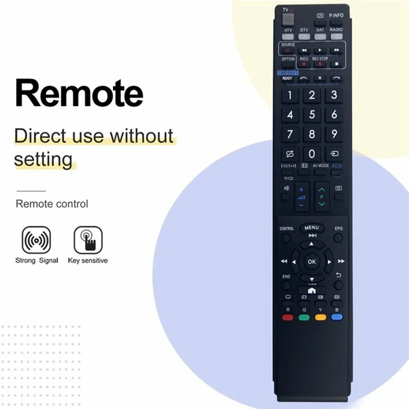GA857WJSA Ergonomic Remote Control for Sharp TV Long-Distance Infrared IR Television Controller
