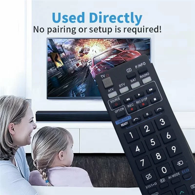 GA857WJSA Ergonomic Remote Control for Sharp TV Long-Distance Infrared IR Television Controller