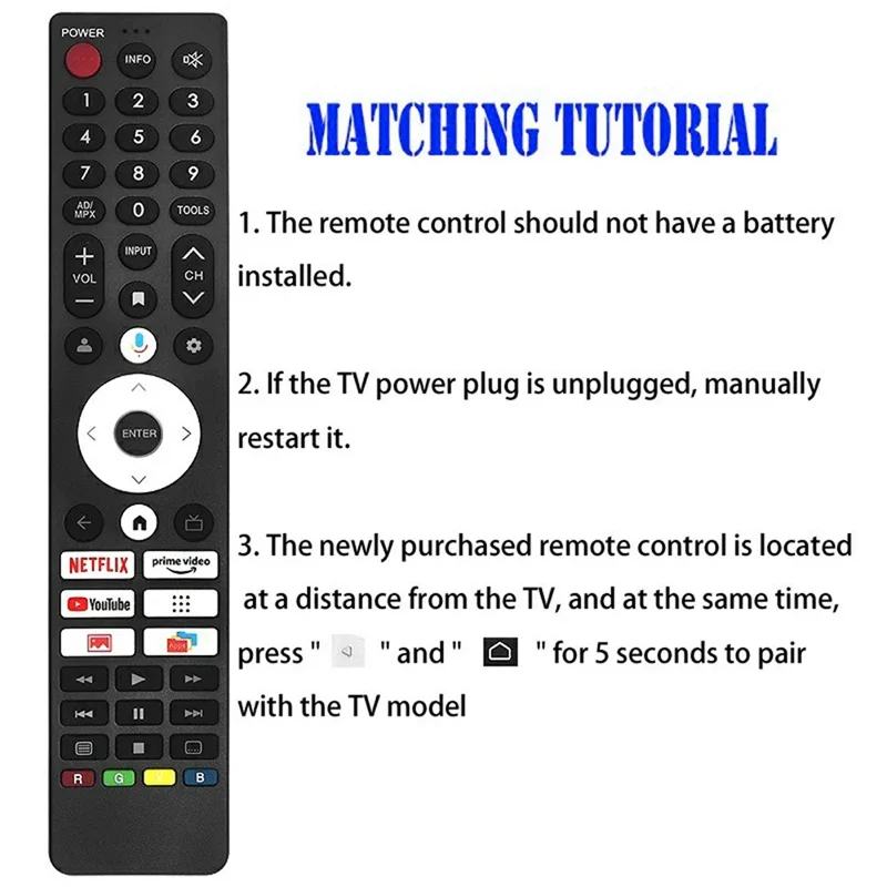 GB422WJSA Infrarot-Fernbedienung mit Sprachfunktion für Sharp TV, Bluetooth-kompatibler Ersatzcontroller