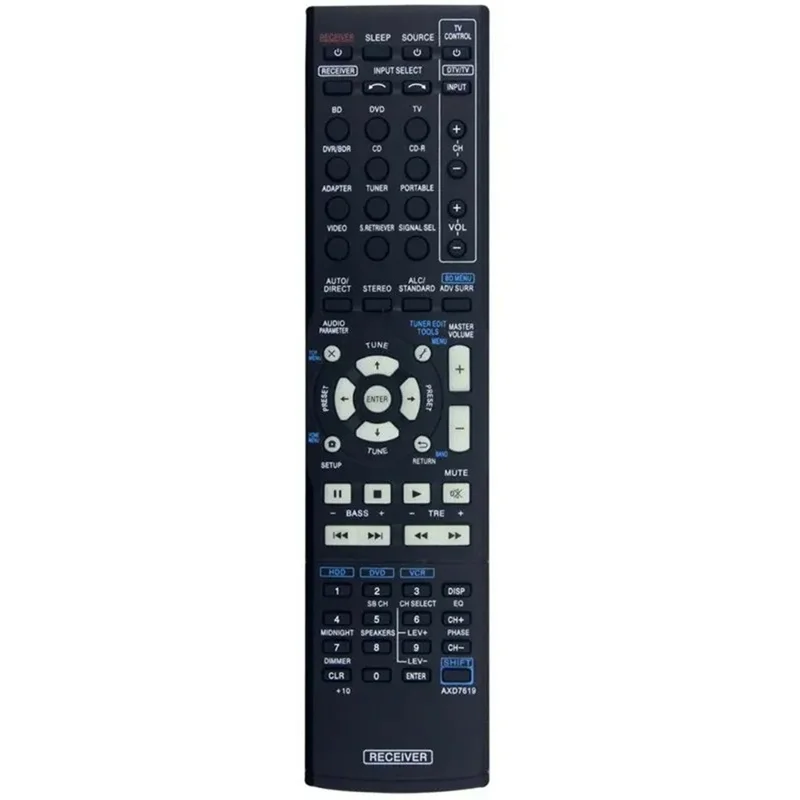 AXD7619 para mando a distancia Pioneer AV Receiver con controlador de reemplazo ergonómico por infrarrojos