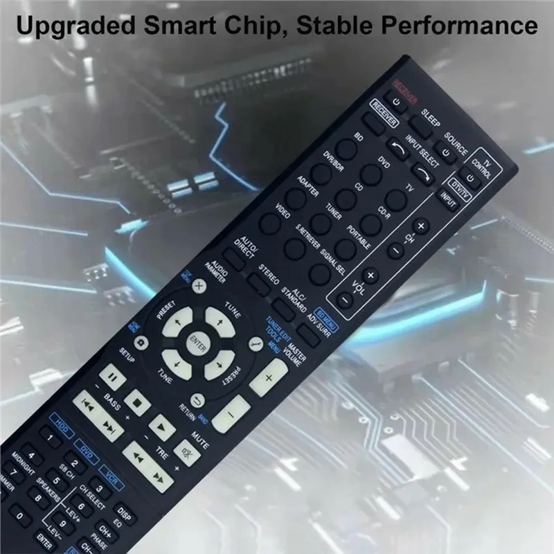AXD7619 para mando a distancia Pioneer AV Receiver con controlador de reemplazo ergonómico por infrarrojos