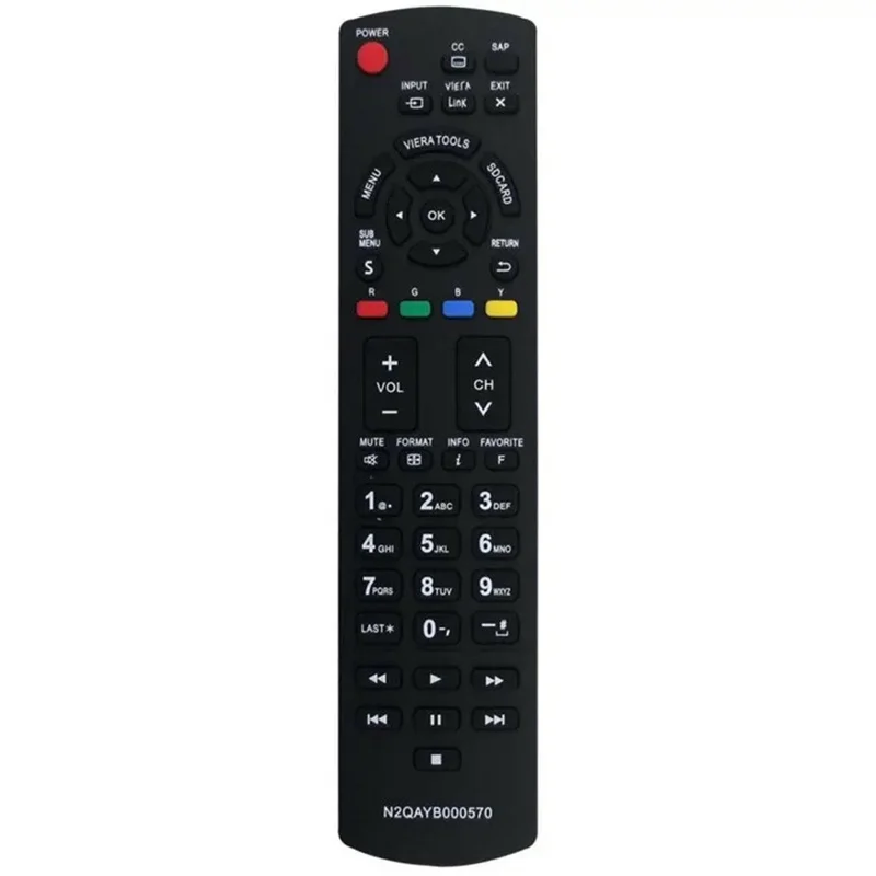Mando a distancia infrarrojo N2QAYB000570 para televisor Panasonic, control inalámbrico ergonómico de repuesto, controlador IR para televisión