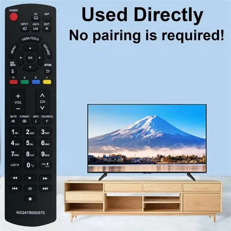 Mando a distancia infrarrojo N2QAYB000570 para televisor Panasonic, control inalámbrico ergonómico de repuesto, controlador IR para televisión