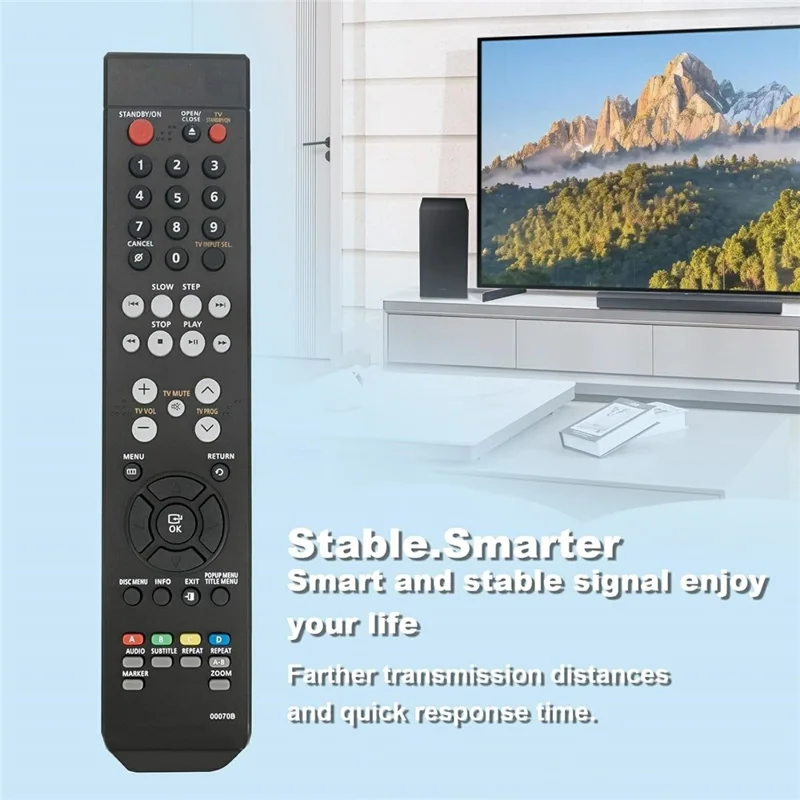 Mando a distancia infrarrojo 00070B para reproductor DVD Samsung, controlador inalámbrico ergonómico de reemplazo