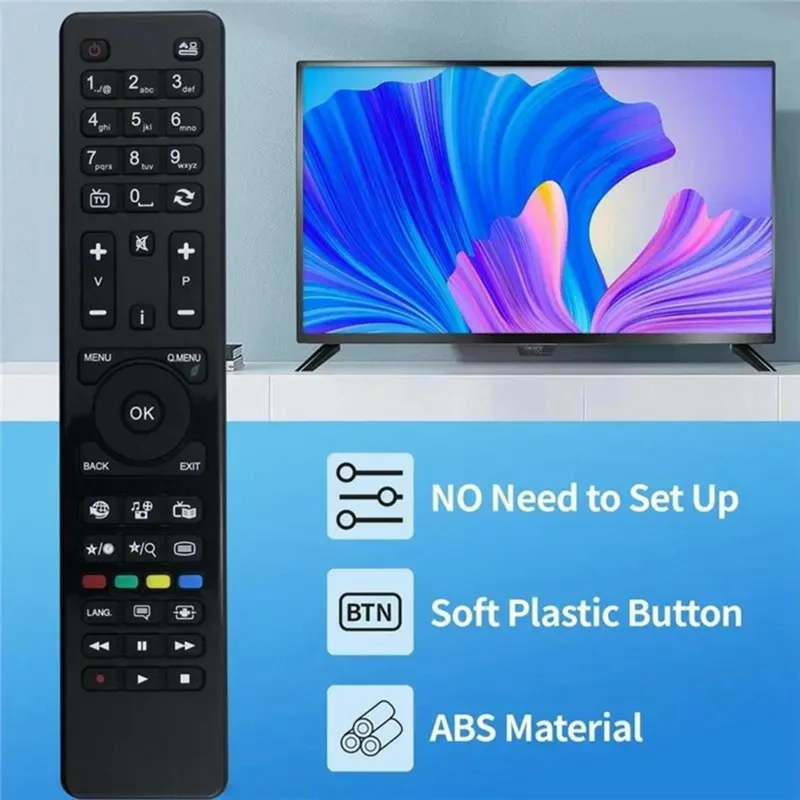 Mando a distancia por infrarrojos RC4860 para TV Hitachi, controlador inalámbrico ergonómico de reemplazo con control a larga distancia