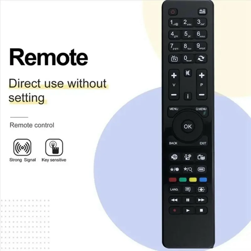 Mando a distancia por infrarrojos RC4860 para TV Hitachi, controlador inalámbrico ergonómico de reemplazo con control a larga distancia