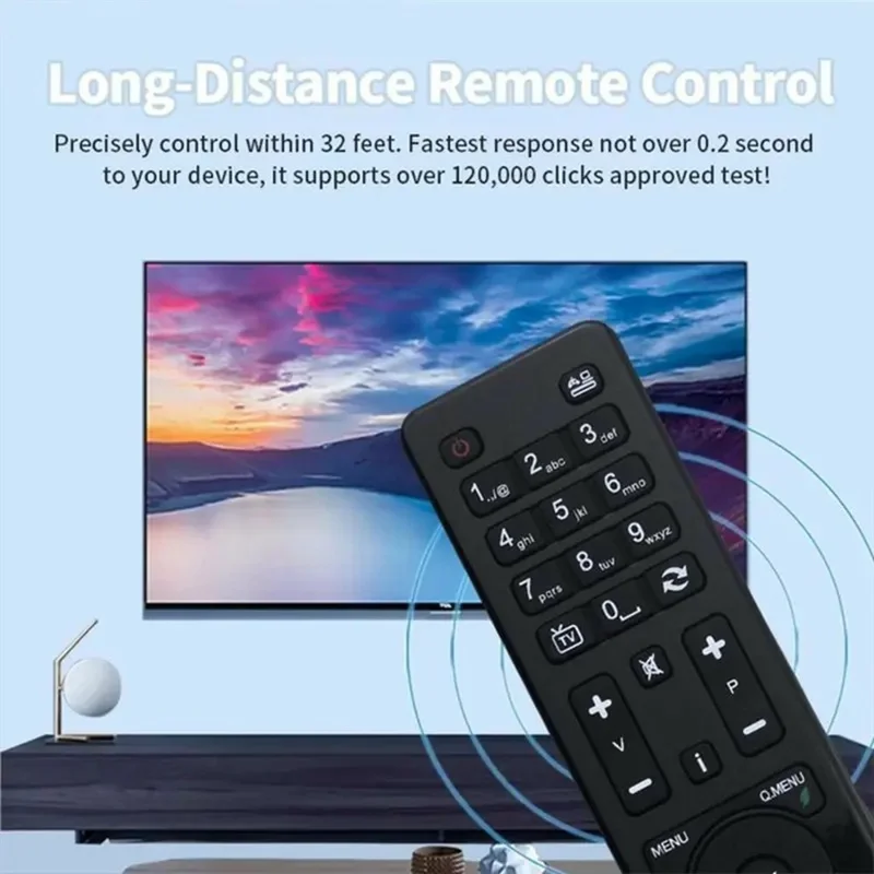 Mando a distancia por infrarrojos RC4860 para TV Hitachi, controlador inalámbrico ergonómico de reemplazo con control a larga distancia