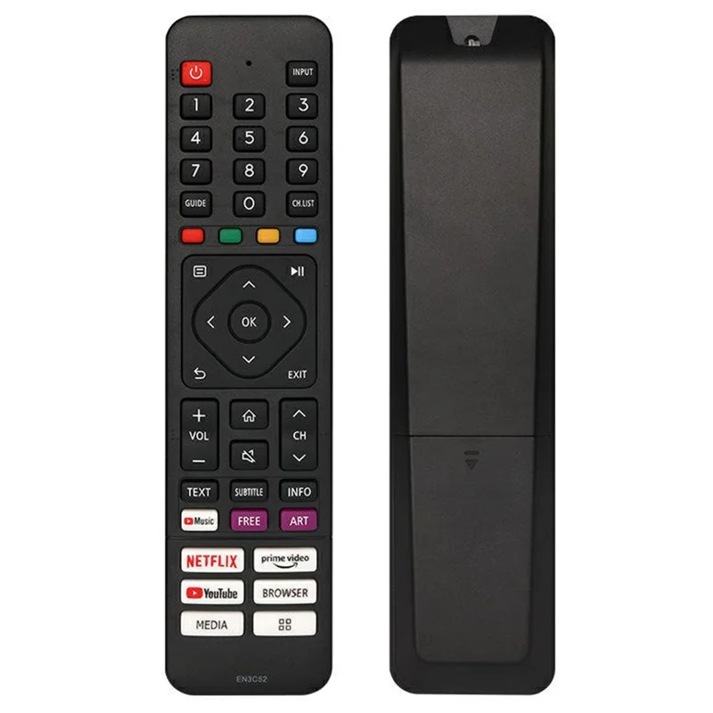 Mando a distancia IR EN3C52 para televisor Hisense, controlador de televisión inalámbrico infrarrojo ergonómico de reemplazo