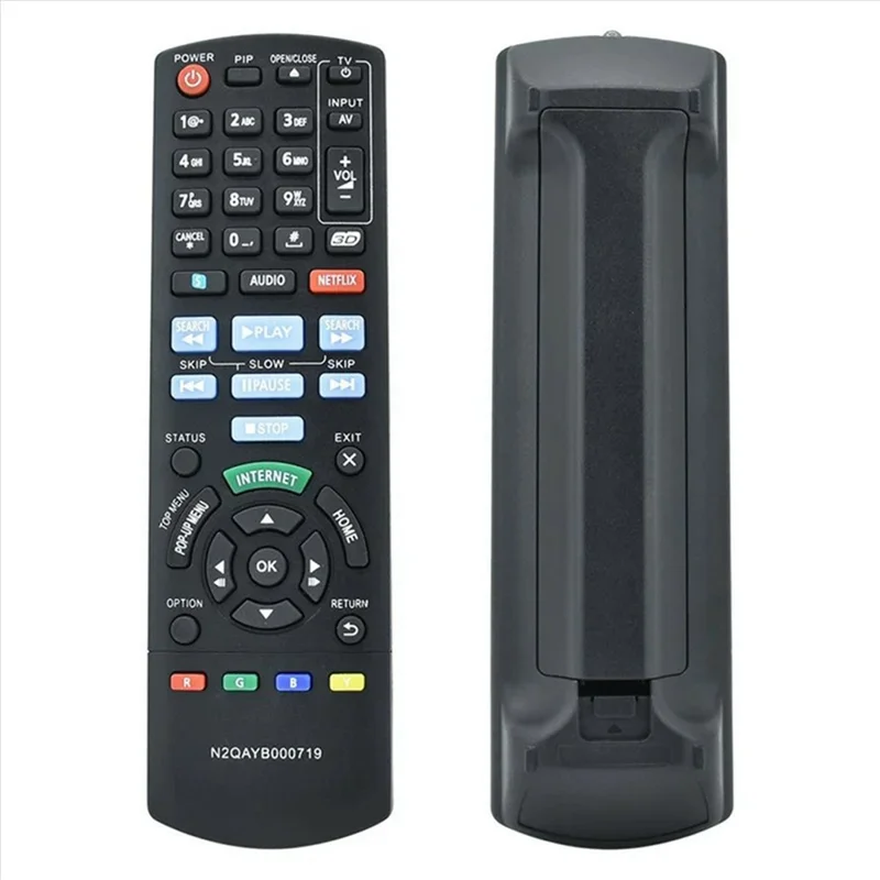 Mando a distancia infrarrojo N2QAYB000719 para reproductor Blu-ray DVD de Panasonic, control inalámbrico ergonómico de reemplazo