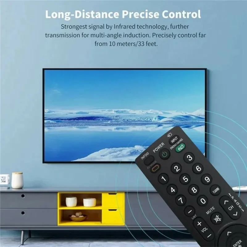 Mando a distancia infrarrojo AKB69680409 para televisor LG, control inalámbrico de repuesto ergonómico, controlador de televisión IR