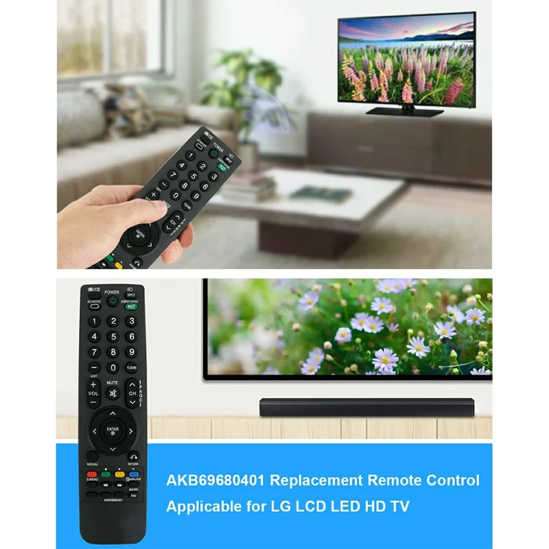 Mando a distancia infrarrojo AKB69680401 para televisor LG, controlador de repuesto ergonómico por IR