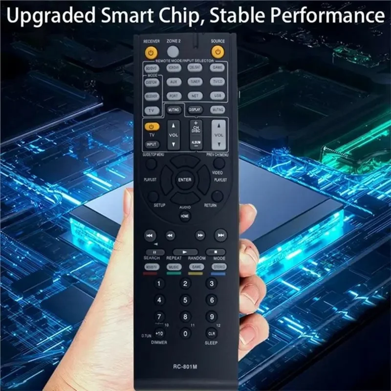 Mando a distancia IR RC-801M para receptor AV Onkyo, controlador inalámbrico infrarrojos ergonómico, reemplazo