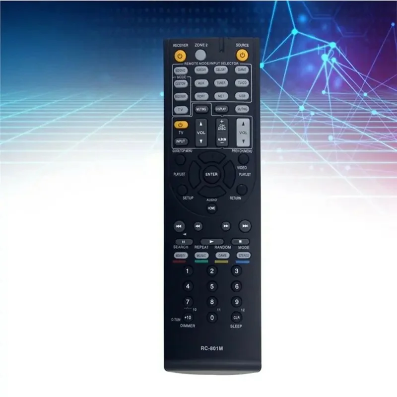Mando a distancia IR RC-801M para receptor AV Onkyo, controlador inalámbrico infrarrojos ergonómico, reemplazo