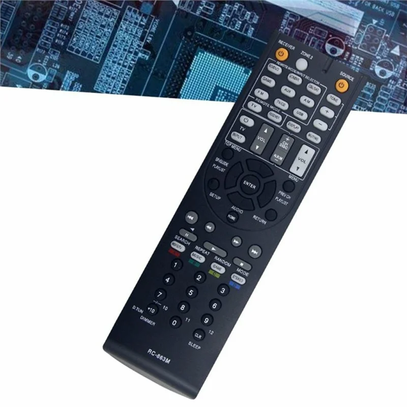 Mando a distancia RC-863M por infrarrojos para receptor AV Onkyo, controlador de reemplazo inalámbrico ergonómico