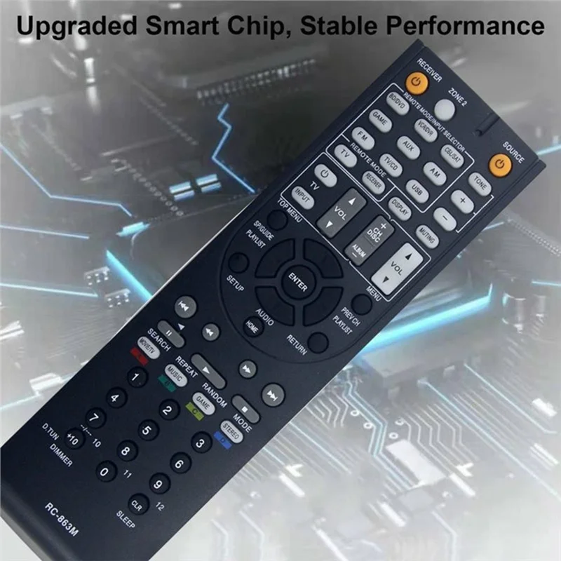 Mando a distancia RC-863M por infrarrojos para receptor AV Onkyo, controlador de reemplazo inalámbrico ergonómico