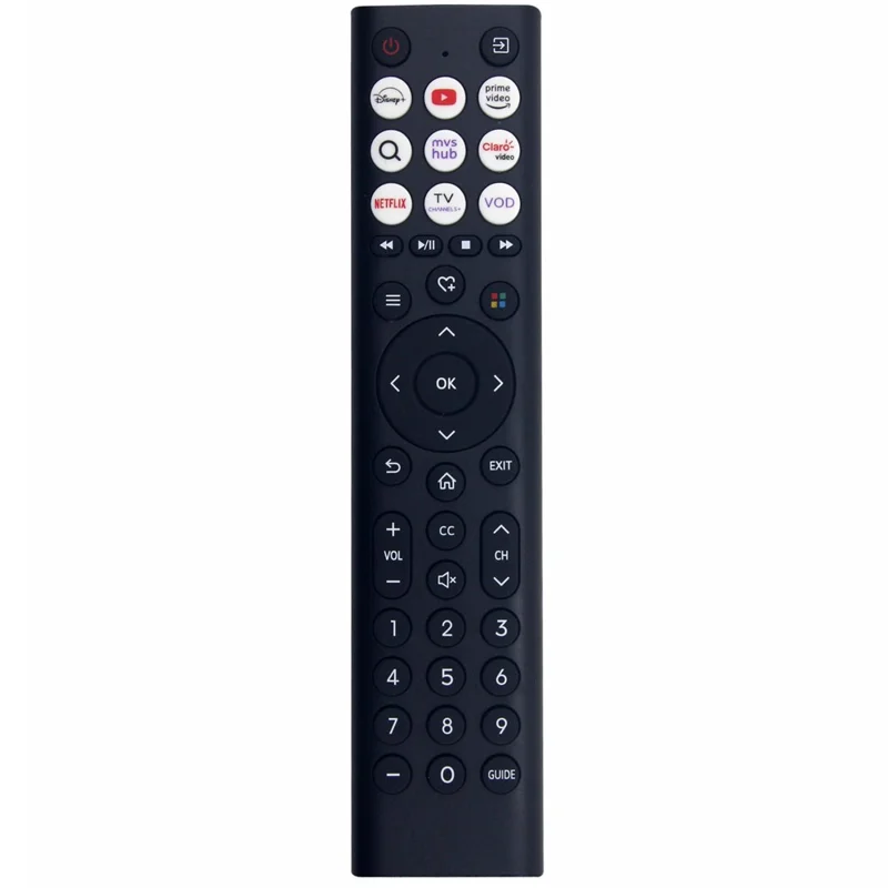 EN2F38H Mando a Distancia por Infrarrojos para Televisores Hisense, Control Remoto Inalámbrico Ergonómico de Reemplazo