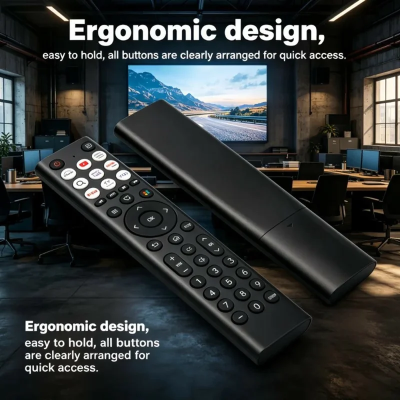 EN2F38H Mando a Distancia por Infrarrojos para Televisores Hisense, Control Remoto Inalámbrico Ergonómico de Reemplazo