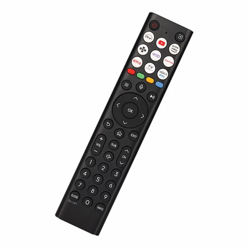 Zdalne sterowanie ERF2K38H do telewizorów Hisense, zasięg 10 m, materiał ABS, podczerwień, kontroler IR, zamiennik (bez funkcji głosu)