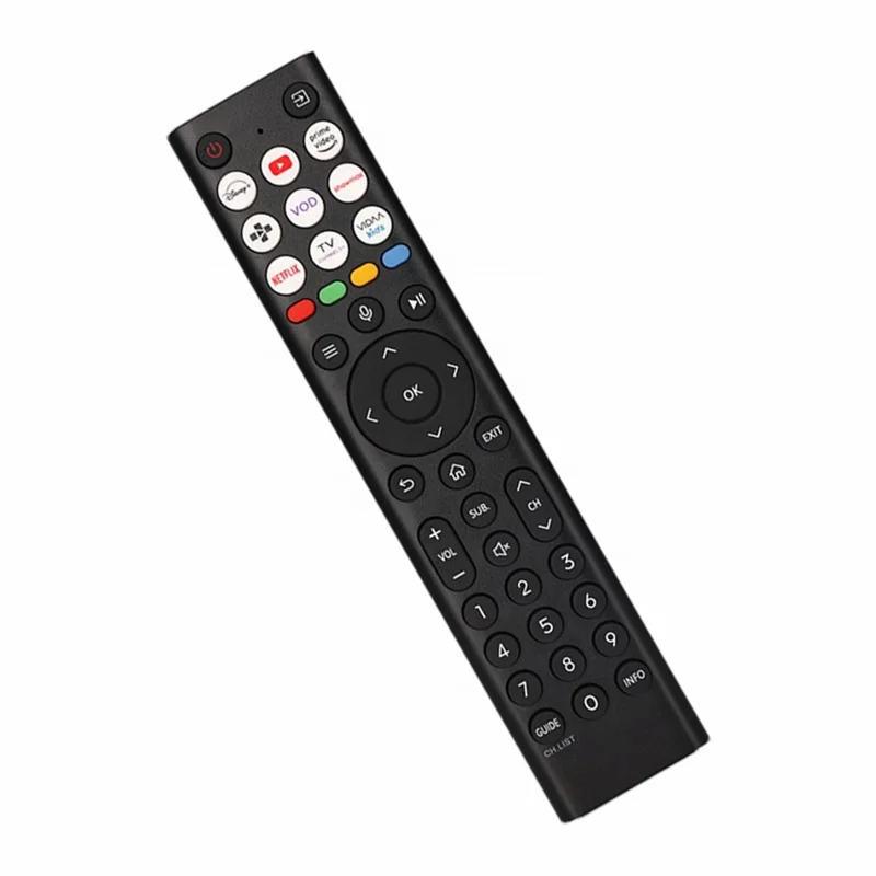 Zdalne sterowanie ERF2K38H do telewizorów Hisense, zasięg 10 m, materiał ABS, podczerwień, kontroler IR, zamiennik (bez funkcji głosu)