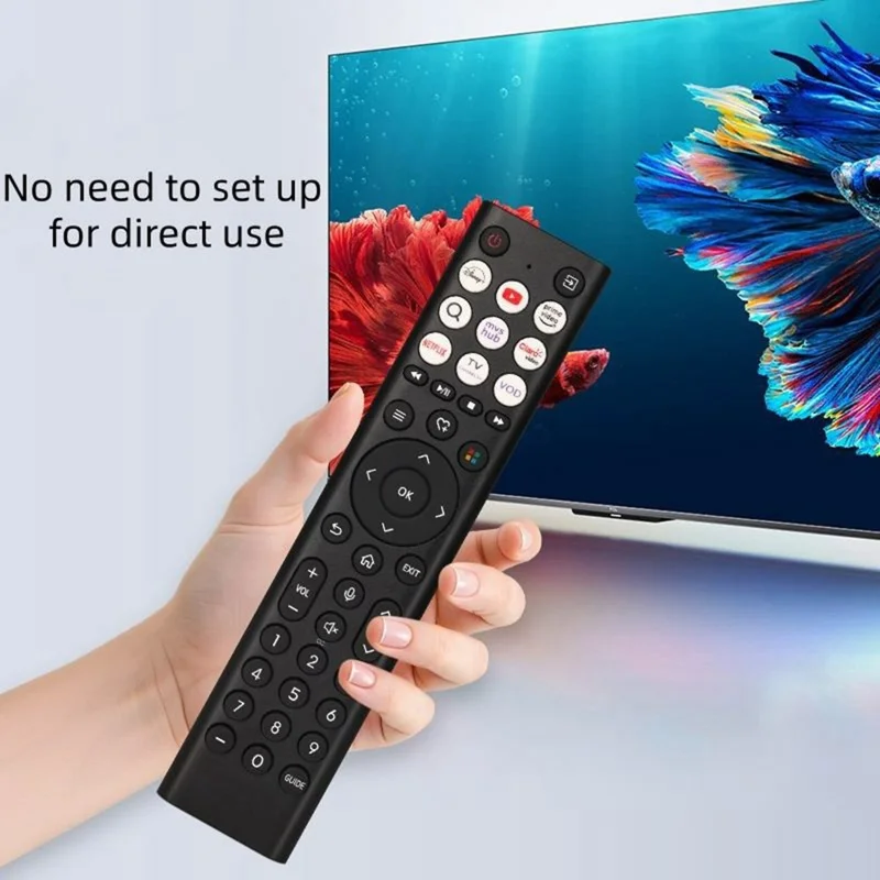ERF2F38H Fjernbetjening til Hisense TV Infrarød IR-controller af ABS materiale Controller-erstatning (uden stemmefunktion)