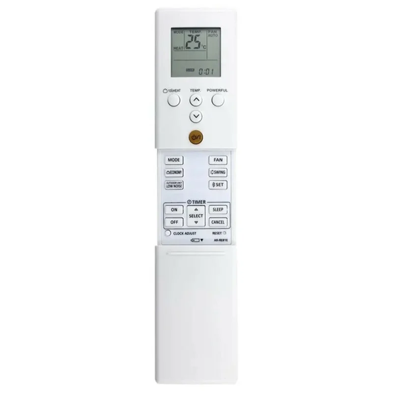 Zdalne sterowanie AR-REB1E do klimatyzatora Fujitsu z wyświetlaczem LCD, zasięg 10 m, ergonomiczny regulator, zamiennik